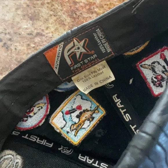 Tuskegee Airmen Never Forgotten Black Leather Baseball Cap Hat 1941 Patches